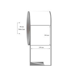  - 100mm x 100mm Tekli Fasson Fastyre Etiket