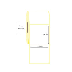  - 100mm x 100mm Tekli Kuşe Etiket