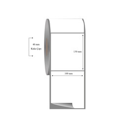  - 100mm x 130mm Tekli Fasson Fastyre Etiket