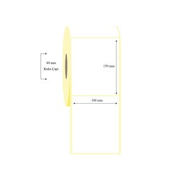  - 100mm x 150mm Tekli Termal Etiket