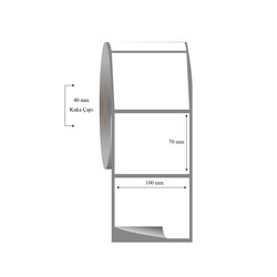  - 100mm x 70mm Tekli Fasson Fastyre Etiket