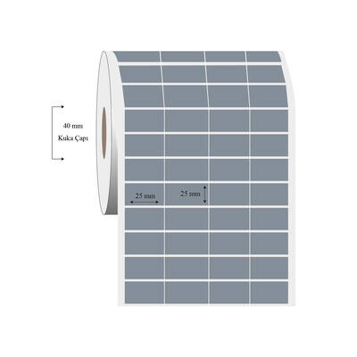 25mm x 25mm 4 Lü Bitişik Silvermat Etiket - 1