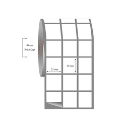 25mm x 40mm 3 Lü Ayrık Fasson Fastyre Etiket - 