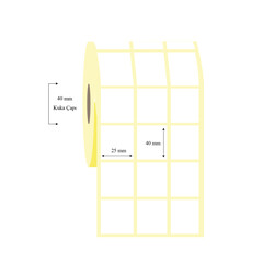 25mm x 40mm 3 Lü Ayrık Wellum Etiket - 