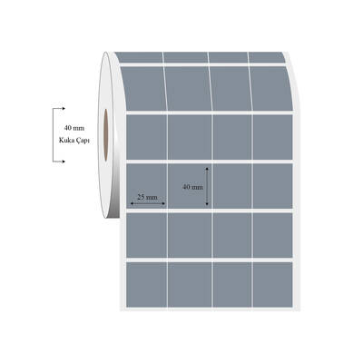 25mm x 40mm 4 Lü Bitişik Silvermat Etiket - 1