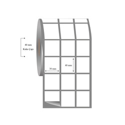 30mm x 40mm 3 Lü Ayrık Fasson Fastyre Etiket - 