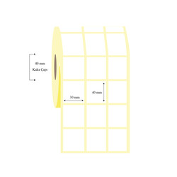 30mm x 40mm 3 Lü Ayrık Wellum Etiket - 