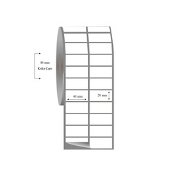 40mm x 20mm 2 li Ayrık Fasson Fastyre Etiket - 