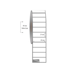 40mm x 25mm Tekli Fasson Fastyre Etiket - 
