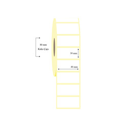 40mm x 30mm Tekli Wellum Etiket - 