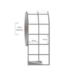 40mm x 40mm 2 li Ayrık Fasson Fastyre Etiket - 