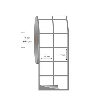 40mm x 40mm 2 li Ayrık Fasson Fastyre Etiket - 1