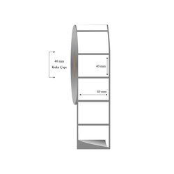40mm x 40mm Tekli Fasson Fastyre Etiket - 