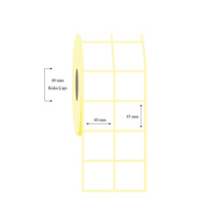 40mm x 45mm 2 li Ayrık Wellum Etiket - 