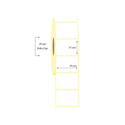 40mm x 45mm Tekli Wellum Etiket - 1
