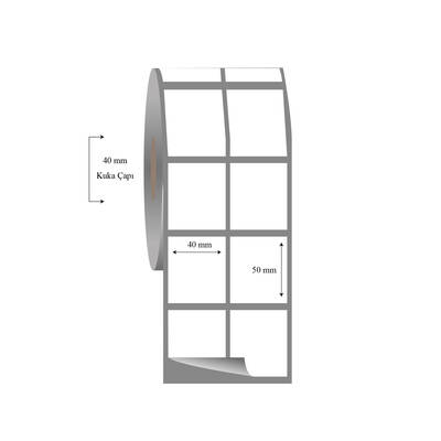 40mm x 50mm 2 li Ayrık Fasson Fastyre Etiket - 1