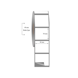 40mm x 50mm Tekli Fasson Fastyre Etiket - 