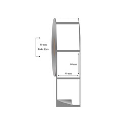 40mm x 60mm Tekli Fasson Fastyre Etiket - 