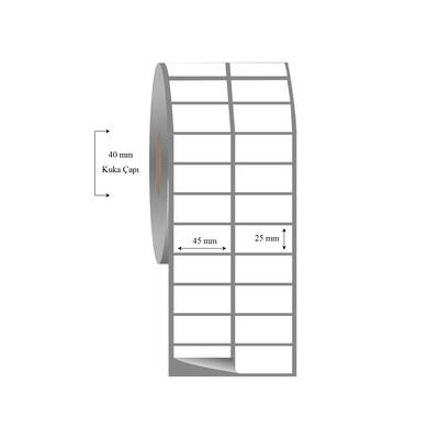 45mm x 25mm 2 li Ayrık Fasson Fastyre Etiket - 1