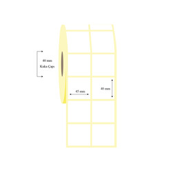 45mm x 40mm 2 li Ayrık Wellum Etiket - 