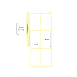 45mm x 80mm 2 li Ayrık Wellum Etiket - 