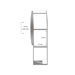 45mm x 80mm Tekli Fasson Fastyre Etiket - 