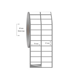 50mm x 25mm 2 li Ayrık Fasson Fastyre Etiket - 