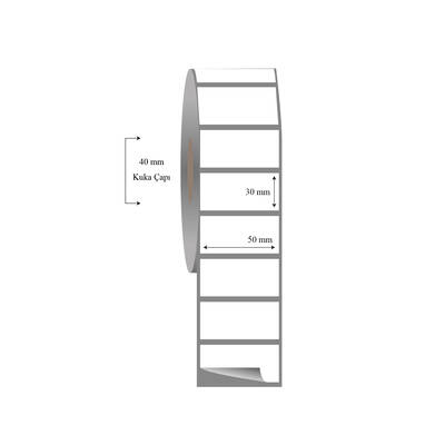 50mm x 30mm Tekli Fasson Fastyre Etiket - 1