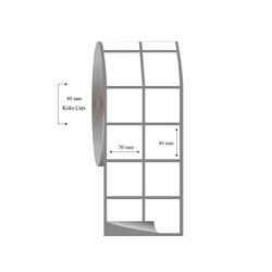 50mm x 40mm 2 li Ayrık Fasson Fastyre Etiket - 