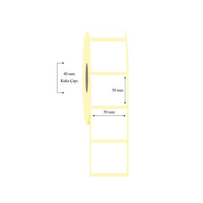 50mm x 50mm Tekli Wellum Etiket - 1