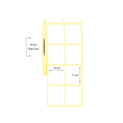 50mm x 55mm 2 li Ayrık Wellum Etiket - 1
