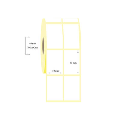50mm x 60mm 2 li Ayrık Wellum Etiket - 1