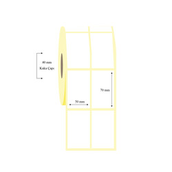 50mm x 70mm 2 li Ayrık Wellum Etiket - 