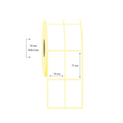 50mm x 75mm 2 li Ayrık Wellum Etiket - 