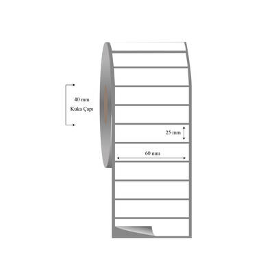 60mm x 25mm Tekli Fasson Fastyre Etiket - 1