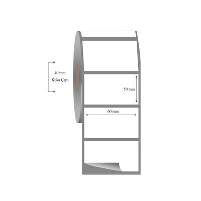 60mm x 50mm Tekli Fasson Fastyre Etiket - 1