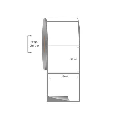 60mm x 80mm Tekli Fasson Fastyre Etiket - 1