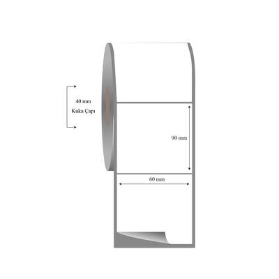 60mm x 90mm Tekli Fasson Fastyre Etiket - 1