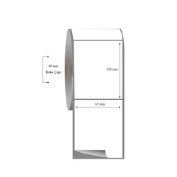 65mm x 150mm Tekli Fasson Fastyre Etiket - 