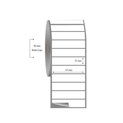 65mm x 25mm Tekli Fasson Fastyre Etiket - 1