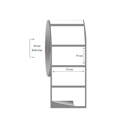 65mm x 55mm Tekli Fasson Fastyre Etiket - 1