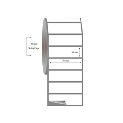 70mm x 30mm Tekli Fasson Fastyre Etiket - 