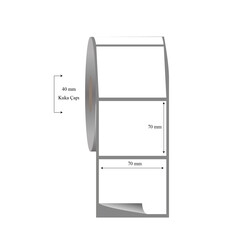 70mm x 70mm Tekli Fasson Fastyre Etiket - 