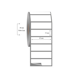 85mm x 35mm Tekli Fasson Fastyre Etiket - 
