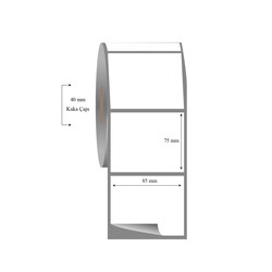 85mm x 75mm Tekli Fasson Fastyre Etiket - 