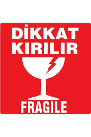 Dikkat Kırılır Etiketi - 1