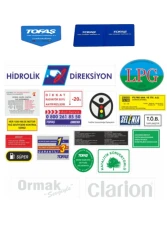 Oto Yedek Parça Etiketi - 