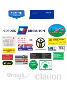 Oto Yedek Parça Etiketi - 1